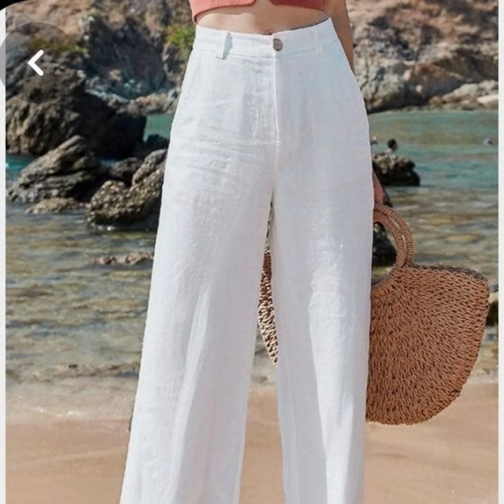 JOHN GALT white linen trousers